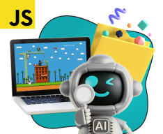 Язык программирования JavaScript + AI. Проектное обучение + геймификация + AI-помощники - КИБЕРшкола программирования для детей, компьютерные курсы для школьников, начинающих и подростков - KIBERone г. Сколково