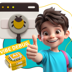 Тестирование & Vibe Debug. Охотники за багами - КИБЕРшкола программирования для детей, компьютерные курсы для школьников, начинающих и подростков - KIBERone г. Сколково