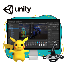 Мир игр на Unity 2D на популярном движке + AI-помощники - КИБЕРшкола программирования для детей, компьютерные курсы для школьников, начинающих и подростков - KIBERone г. Сколково