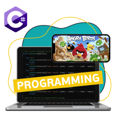 Программирование на C#. Удивительный мир 2D-игр - КИБЕРшкола программирования для детей, компьютерные курсы для школьников, начинающих и подростков - KIBERone г. Сколково