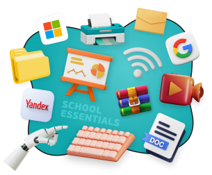 Цифровая база для школьника - КИБЕРшкола программирования для детей, компьютерные курсы для школьников, начинающих и подростков - KIBERone г. Сколково